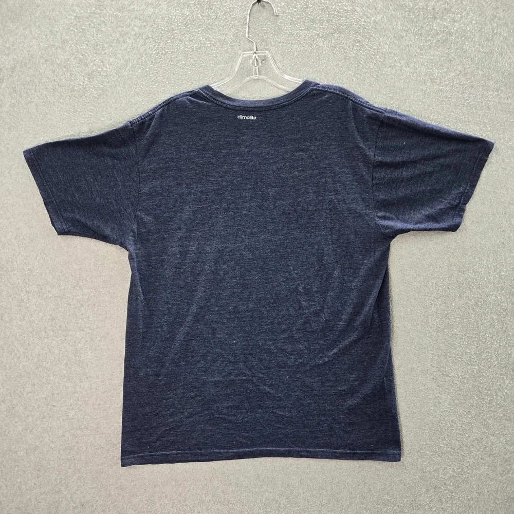 Utah‎ Jazz Men Shirt Large Blue Logo Adidas Graphic Feel Good Tee